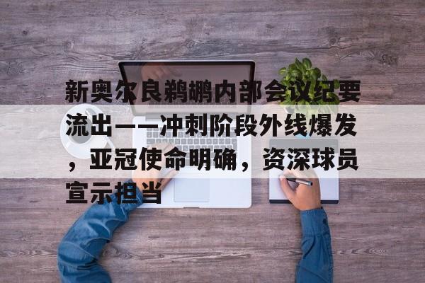 League of Legends-关于新奥尔良鹈鹕内部会议纪要流出——冲刺阶段外线爆发，亚冠使命明确，资深球员宣示担当的信息